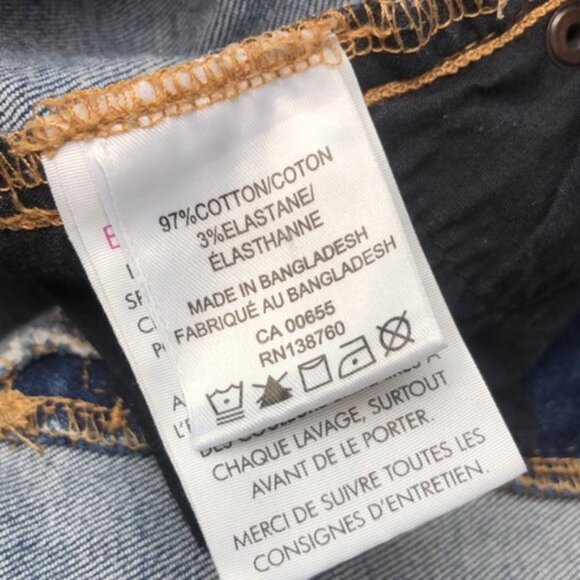 LIKE NEW R JEANS HIGH-RISE SHORTS W33 - Picture 7 of 9